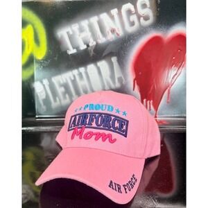 Proud Air Force Mom Pink Baseball Cap Hat Adjustable Strapback